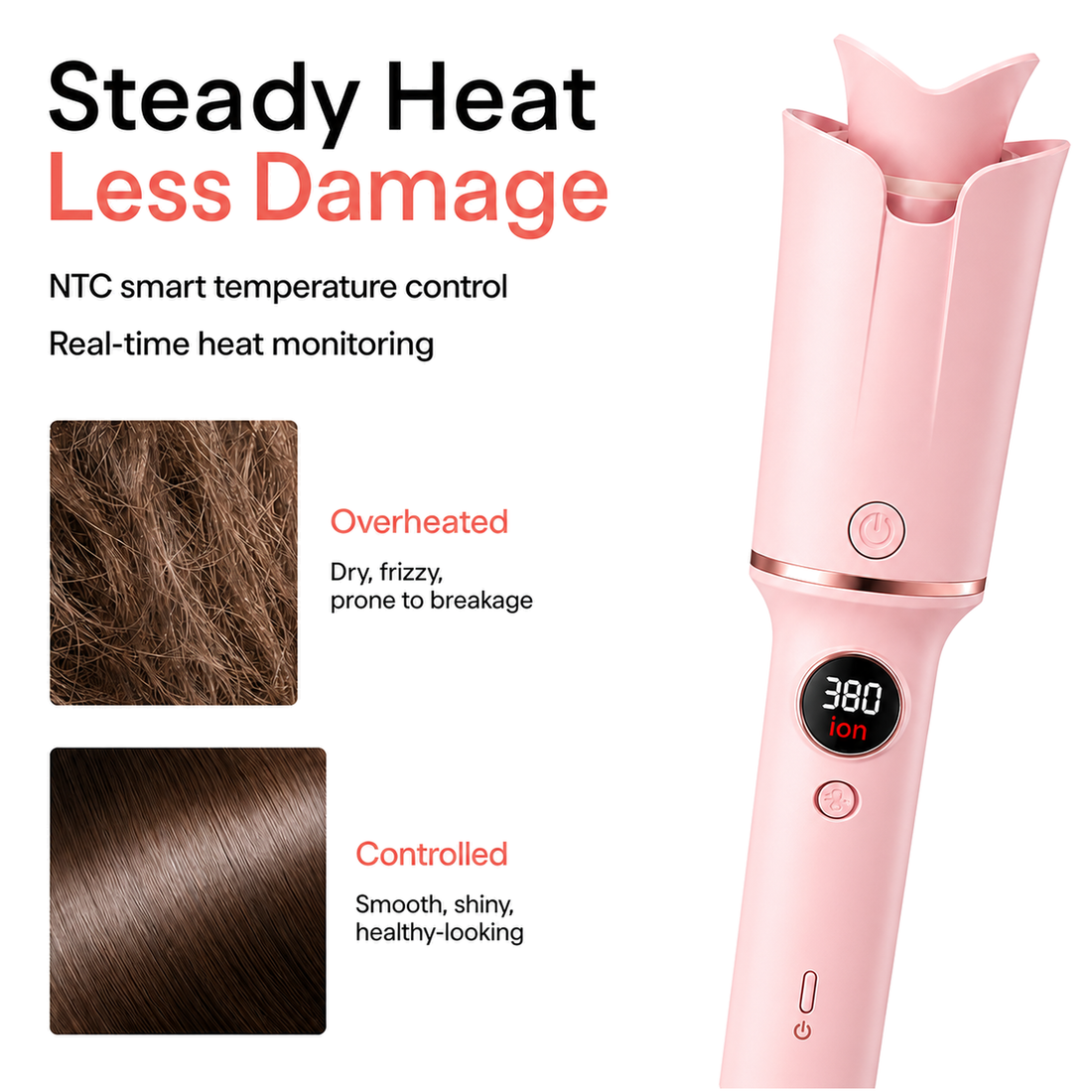 Auto Rotating Ionic Ceramic Curling Iron